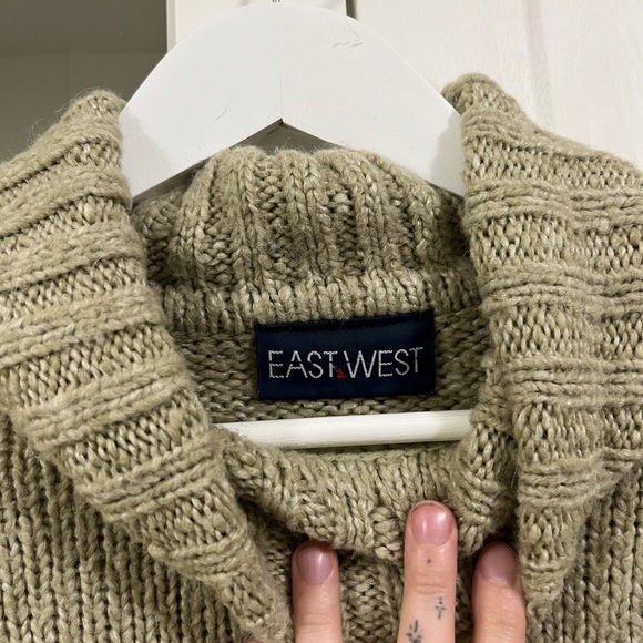 90s Oatmeal Knit Sweater - Picture 4 of 7